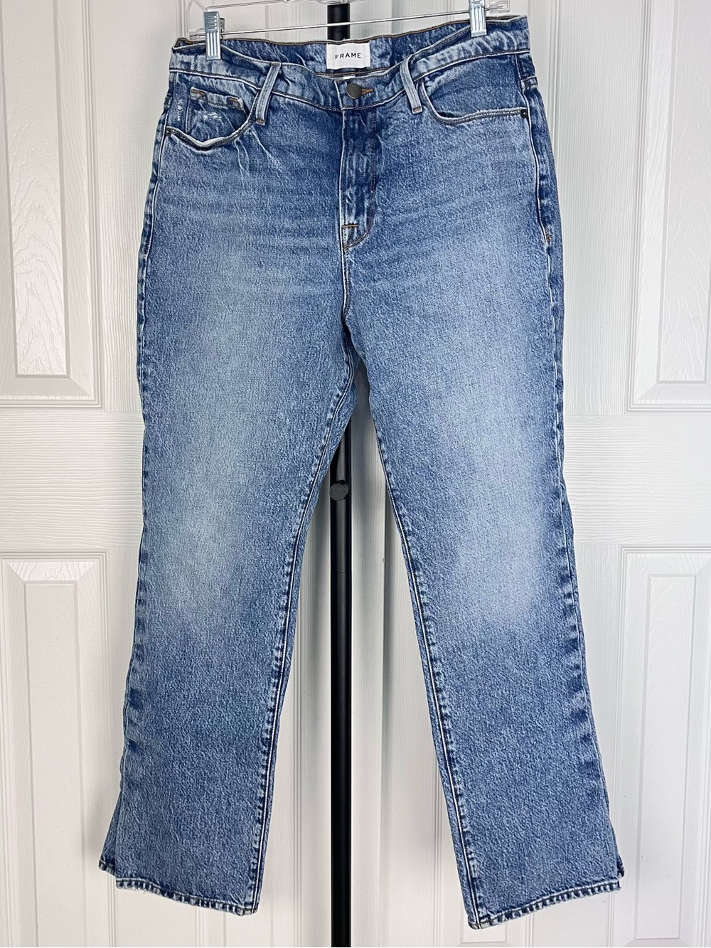 FRAME Denim Le Pixie Drew Jeans In Cascade Blue